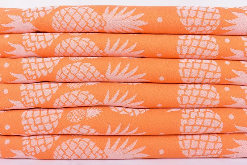 Personalized Bridesmaid Gift, 70x36 Cotton Pineapple Design Towel, Beach Towel Gift, Summer Towel, Personalized Turkish Towel, Bridal Party Gifts - 2