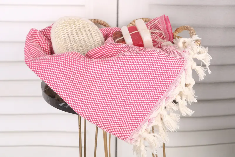 70x40 Cotton Polka Dot Towel, Gift Boxes Towel, Housewarming Gift, Gift For Him, Bachelorette Party Favors, Cute Beach Towel, Organic Towel - 2