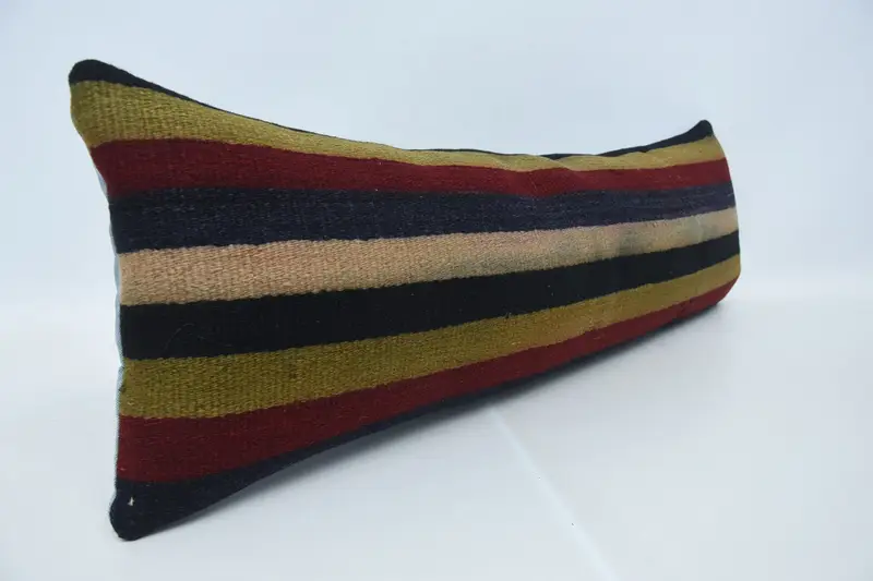 Outdoor Cushion, 12x36 Red Pillow, Turkish Kilim Pillow, Gift Pillow, Decorative Throw Cushion Case, Cushion Cover, Home Decor Pillow, Seat Pillow - 3
