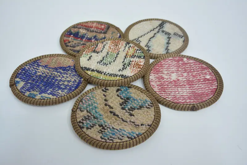 Montaña rusa Kilim azul y rosa, montaña rusa única de decoración del hogar Boho