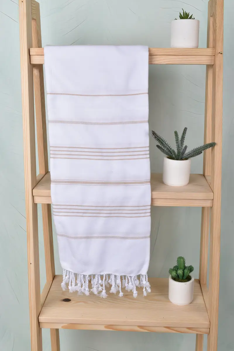 Beach Theme Bachelorette Party Gifts, Bachelorette Gifts, Gift For Her, Wedding Day Gift For Bride, Custom Towel, 70x40 Cotton Striped Towel - 8
