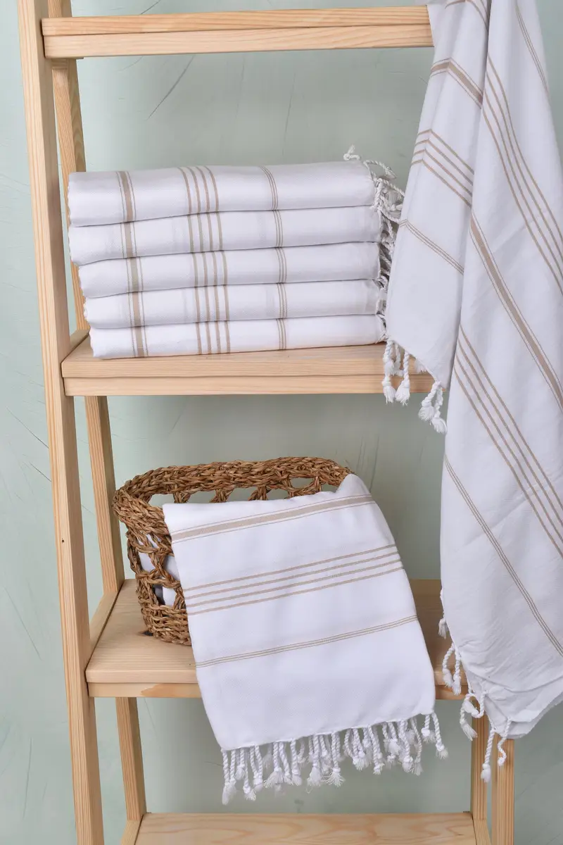 Beach Theme Bachelorette Party Gifts, Bachelorette Gifts, Gift For Her, Wedding Day Gift For Bride, Custom Towel, 70x40 Cotton Striped Towel - 3