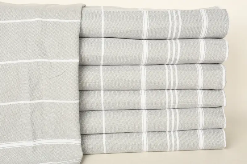 Gym Towel, Housewarming Gift, 28x20 Cotton Striped Fringeless Towel, Wedding Gift, Bridesmaid Gifts, Custom Hand Towel, Personalized Turkish Towel - 1