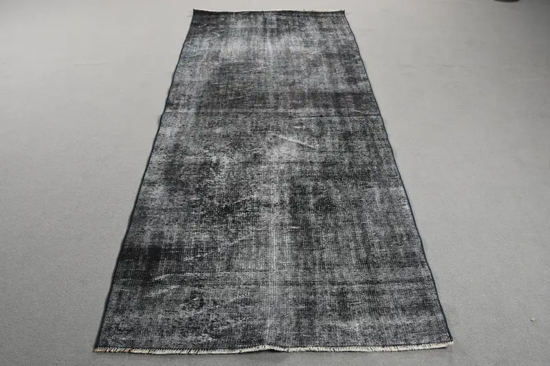 Yeşil ve Mor Halı, 3,5x7,9 ft Botanik Tasarım