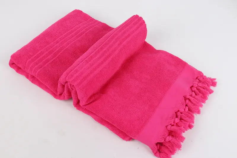 Hammam towel, 70x36 Cotton Striped Terry Towel, House Warming Gift, Quick-dry peshtemal, Personalized Turkish bath towel for home decor, Soft towel - 5