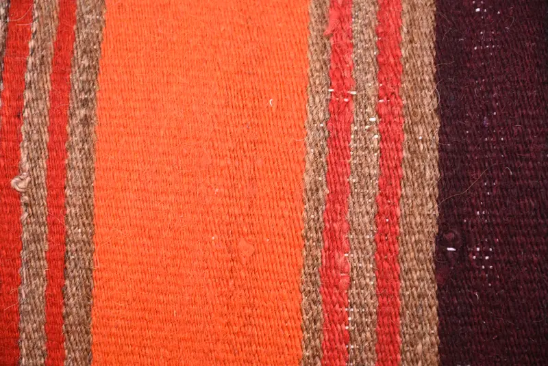 Turkish Kilim Pillow, Pillow, Floor Cushion, Garden Cushion, Turkish Pillow, Handmade Kilim Cushion, Garden Cushion Cover, 12x36 Orange Pillow - 3