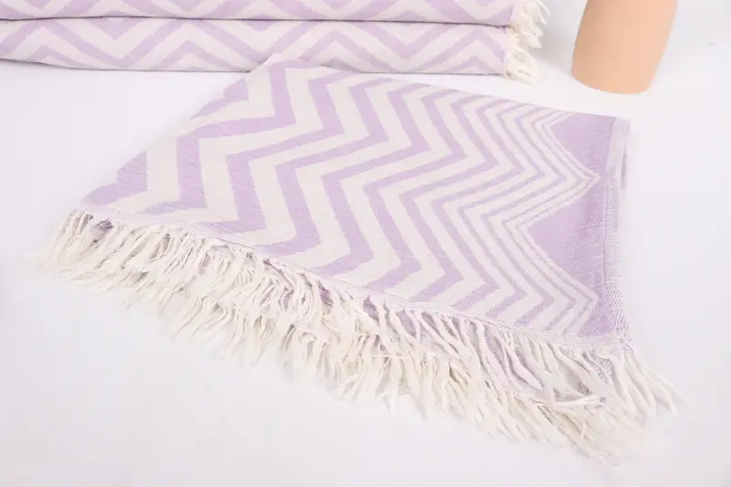 Home Decor Towel, Personalized Kitchen Towel, Decorative Towel, Turkish Hand Towel, 40x24 Cotton Zigzag Design Towel, Turkish Towel Hand Towel - 5