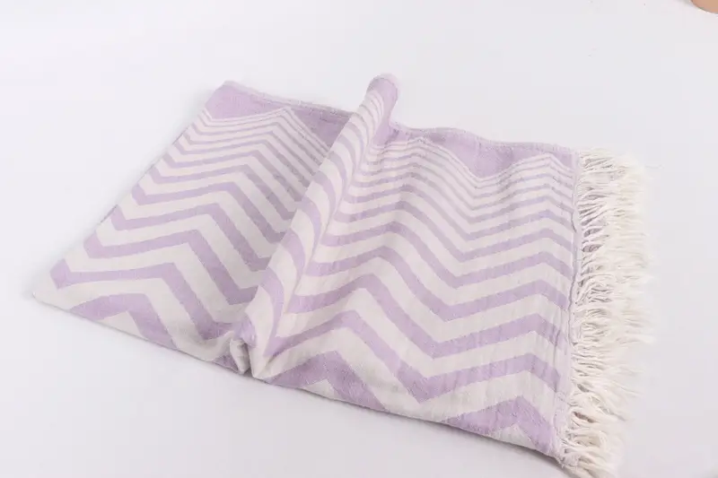 Home Decor Towel, Personalized Kitchen Towel, Decorative Towel, Turkish Hand Towel, 40x24 Cotton Zigzag Design Towel, Turkish Towel Hand Towel - 6