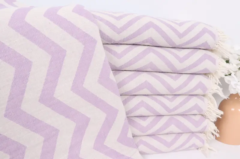 Home Decor Towel, Personalized Kitchen Towel, Decorative Towel, Turkish Hand Towel, 40x24 Cotton Zigzag Design Towel, Turkish Towel Hand Towel - 1