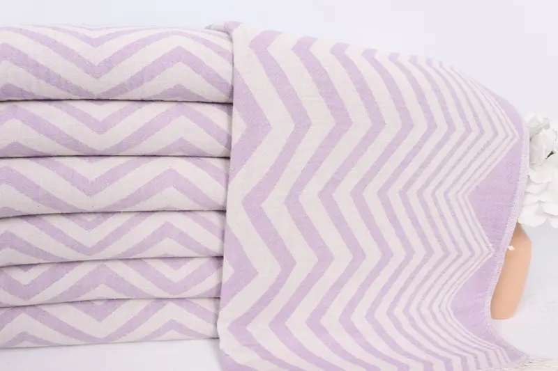 Home Decor Towel, Personalized Kitchen Towel, Decorative Towel, Turkish Hand Towel, 40x24 Cotton Zigzag Design Towel, Turkish Towel Hand Towel - 2
