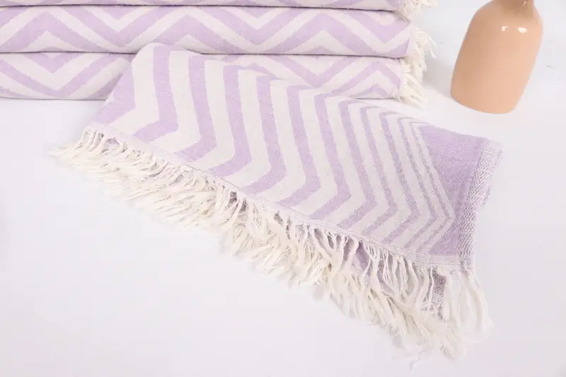 Home Decor Towel, Personalized Kitchen Towel, Decorative Towel, Turkish Hand Towel, 40x24 Cotton Zigzag Design Towel, Turkish Towel Hand Towel - 4