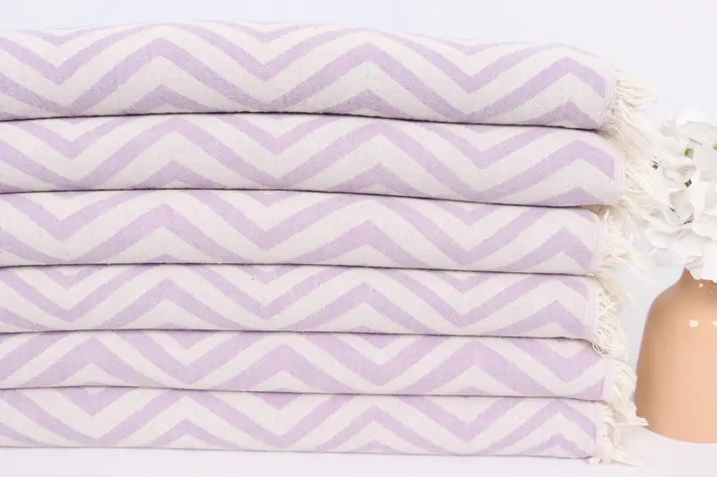 Home Decor Towel, Personalized Kitchen Towel, Decorative Towel, Turkish Hand Towel, 40x24 Cotton Zigzag Design Towel, Turkish Towel Hand Towel - 3