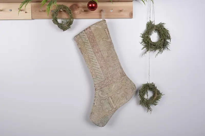 19-Zoll-Weihnachtsornament-Musterstrumpf, festlicher Weihnachtsstrumpf