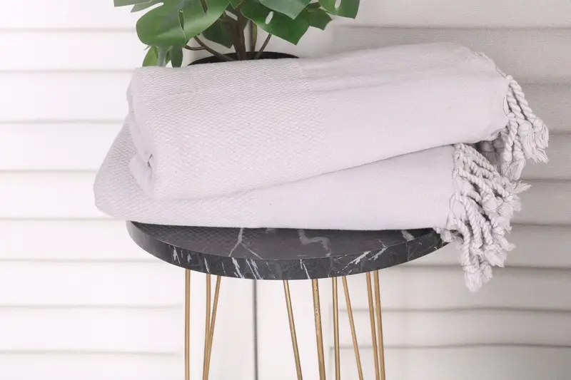 Hammam towel, House Warming Gift, 70x32 Cotton Geometric Stonewashed Towel, Monogram Turkish Bath Towel, Bridesmaid Gift Towel, Summer Gift - 3