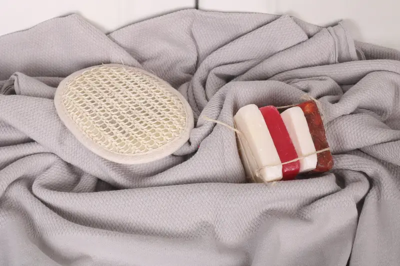 Hammam towel, House Warming Gift, 70x32 Cotton Geometric Stonewashed Towel, Monogram Turkish Bath Towel, Bridesmaid Gift Towel, Summer Gift - 7