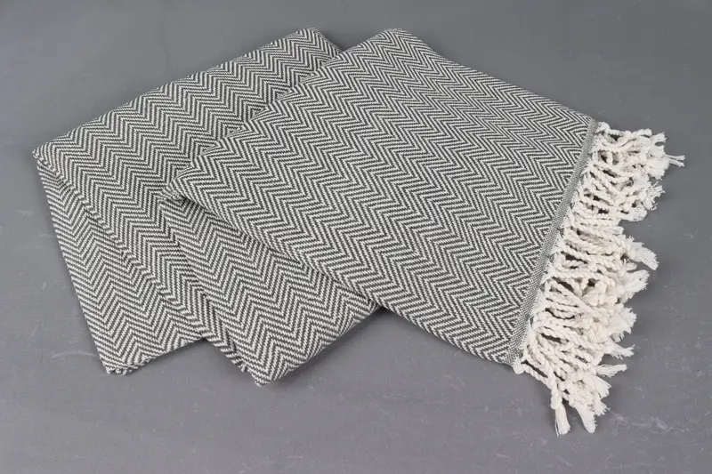 70x40 Cotton Herringbone Towel, Wedding Shower Gift, Custom Towel, Peshtemal Towel, Peshtemal beach towel with unique design, Custom Wedding Gift - 7