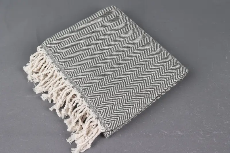 70x40 Cotton Herringbone Towel, Wedding Shower Gift, Custom Towel, Peshtemal Towel, Peshtemal beach towel with unique design, Custom Wedding Gift - 6
