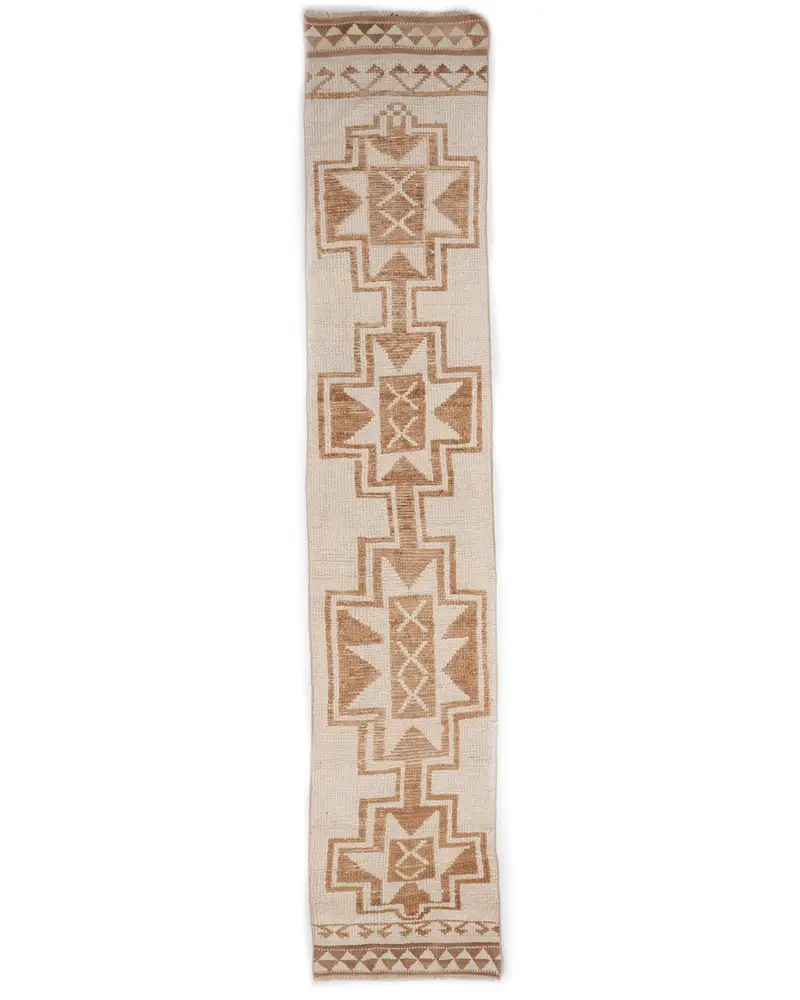 Zarif Bej Halı, 2x13,4 ft Sağlam Konfor