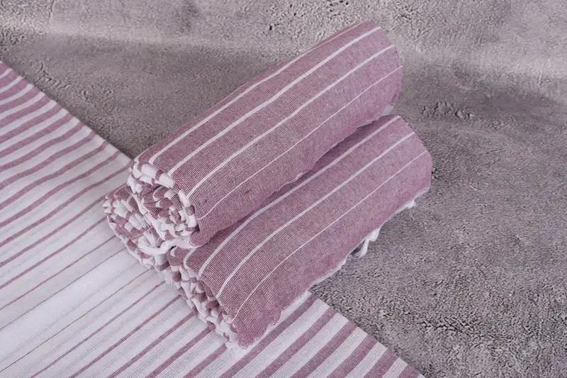 Personalized Gifts, Baby Boy Gift, Antibacterial Turkish peshtemal towel, Absorbent towel, Organic Towel, 70x40 Cotton Striped Towel, Handmade Gift - 7