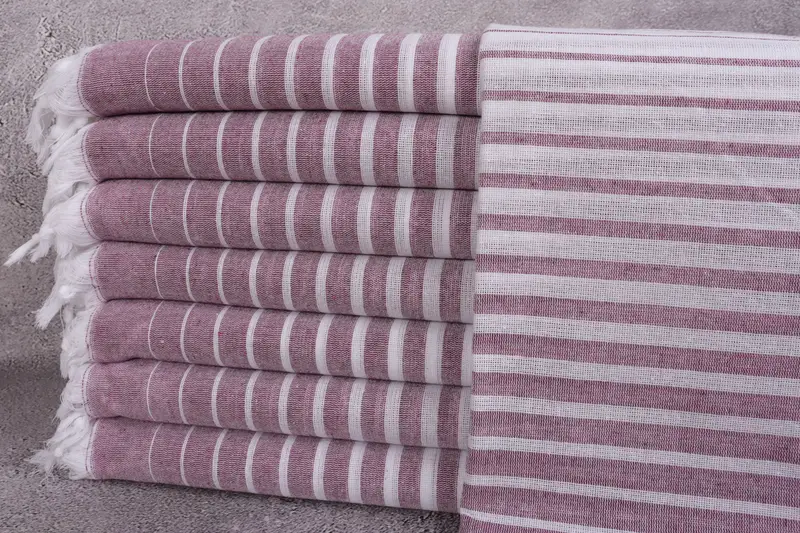 Personalized Gifts, Baby Boy Gift, Antibacterial Turkish peshtemal towel, Absorbent towel, Organic Towel, 70x40 Cotton Striped Towel, Handmade Gift - 1