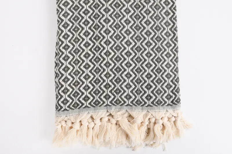 Custom monogram Turkish beach towel USA, Cotton towel, Family Gift, Best Beach Towel, Lightweight Turkish towel, 70x40 Cotton Diamond Towel - 3