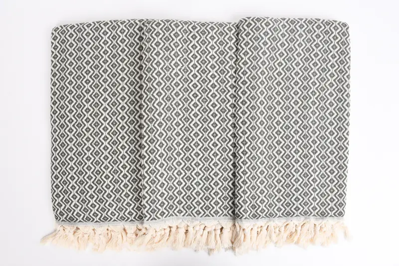 Custom monogram Turkish beach towel USA, Cotton towel, Family Gift, Best Beach Towel, Lightweight Turkish towel, 70x40 Cotton Diamond Towel - 7