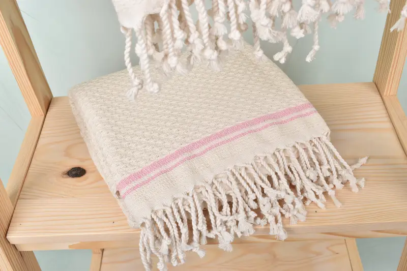 Handmade Turkish Towel, 68x36 Cotton Striped Towel, Bath towel, Beach Towel Gift, Bachelorette Party Decorations, Scarf Towel, Gift For Best Friend - 5