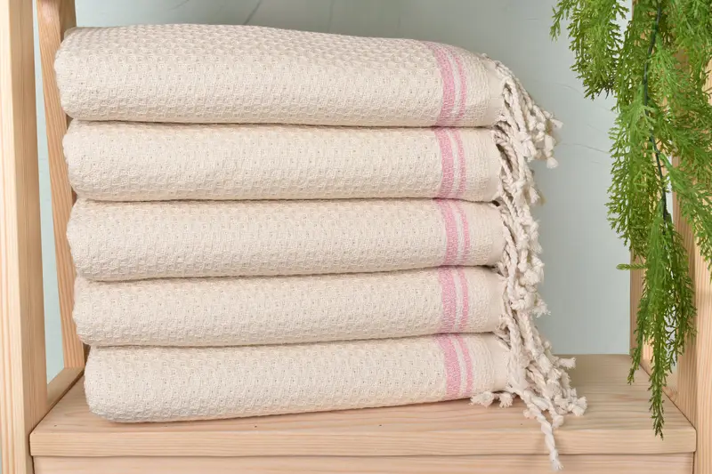 Handmade Turkish Towel, 68x36 Cotton Striped Towel, Bath towel, Beach Towel Gift, Bachelorette Party Decorations, Scarf Towel, Gift For Best Friend - 2