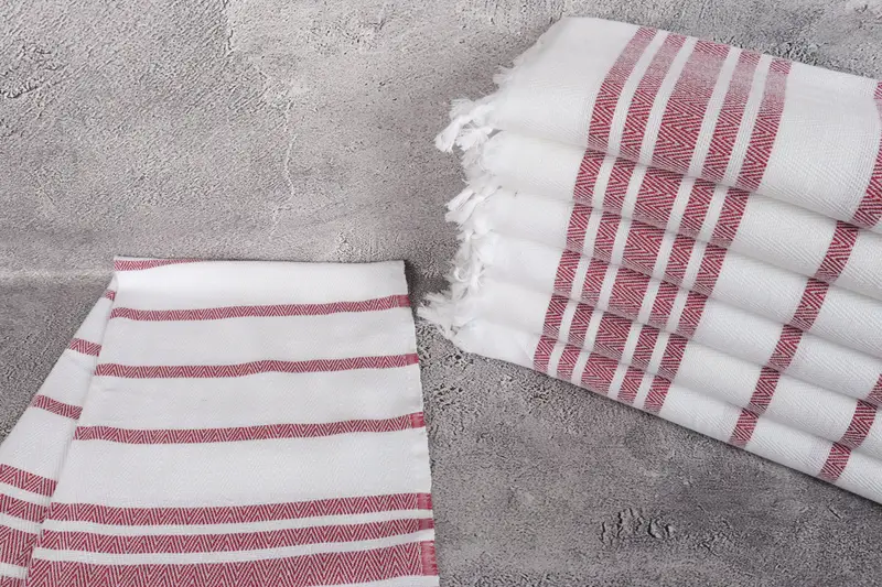 Gift For The Home, 36x24 Cotton Herringbone Towel, Personalized Gift, Kitchen Towel, House Warming Gift, Bridesmaid Towel, Personalized Hand Towel - 2