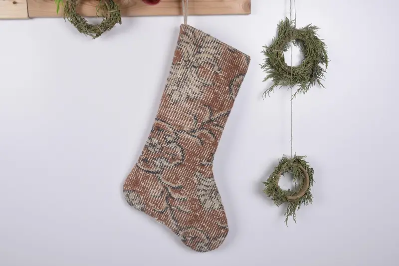 19-Zoll-Weihnachtsornament-Musterstrumpf, festlicher Weihnachtsstrumpf