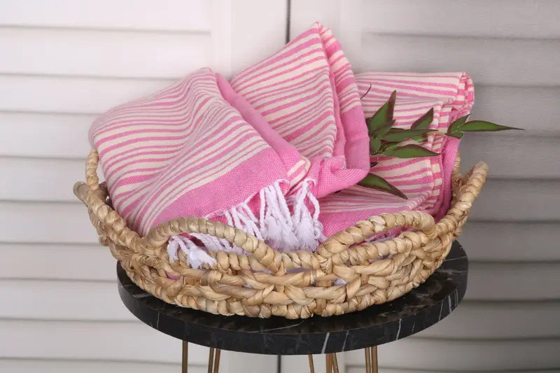 Monogram Beach Towel, Home Decor Gifts, Monogrammed Turkish Towel, Halloween Gifts, Summer Towel, Organic Turkish towel, 80x40 Cotton Striped Towel - 5