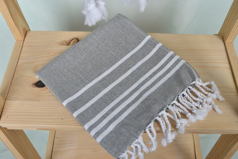 Bachelorette Towel, Merry Christmas Gifts, 38x18 Cotton Striped Towel, Kitchen Towel, Wedding Hand Made Gift, Turkish Hand Towel, Small Bath Towels - 5