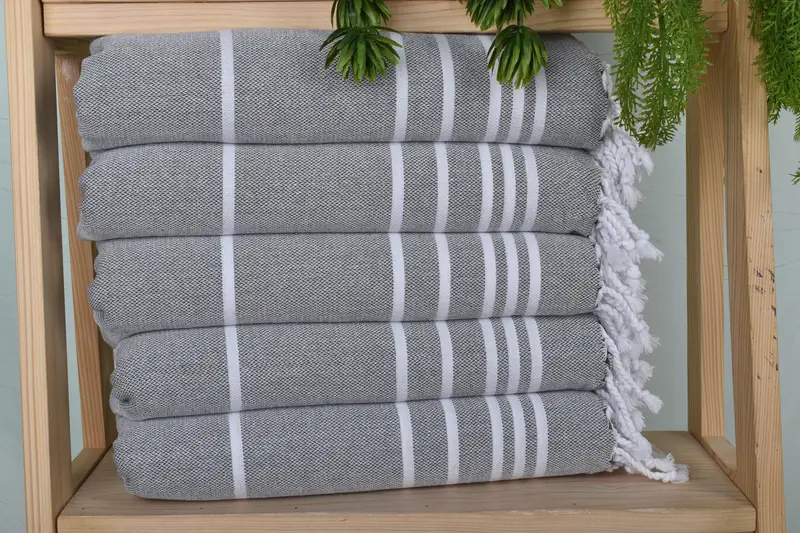 Bachelorette Towel, Merry Christmas Gifts, 38x18 Cotton Striped Towel, Kitchen Towel, Wedding Hand Made Gift, Turkish Hand Towel, Small Bath Towels - 1