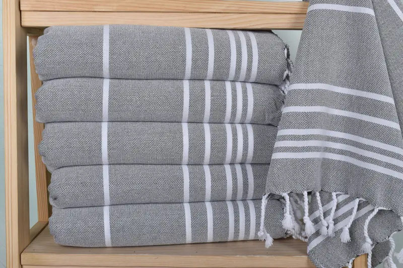 Bachelorette Towel, Merry Christmas Gifts, 38x18 Cotton Striped Towel, Kitchen Towel, Wedding Hand Made Gift, Turkish Hand Towel, Small Bath Towels - 2