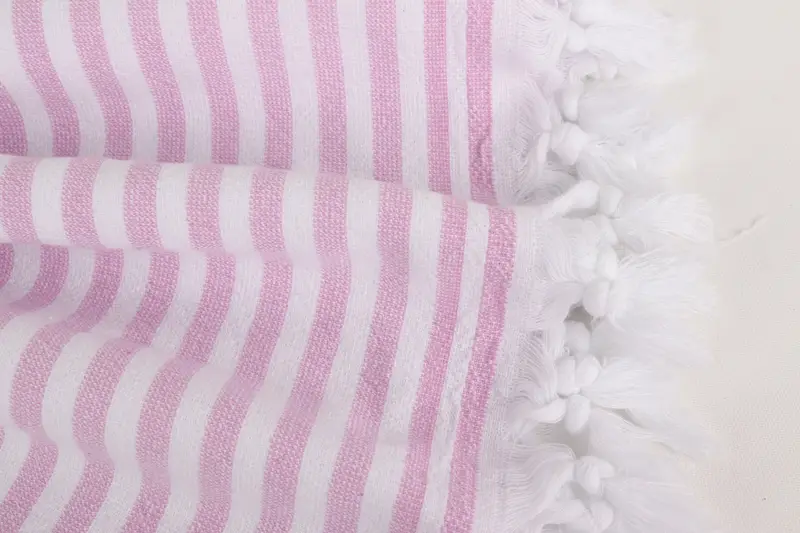 Monogram Beach Towel, Valentines Gift, Bridesmaid Gifts, Personalized Turkish Towel, Peshtemal Towel, 70x36 Cotton Terry Striped Towel, Scarf Towel - 8