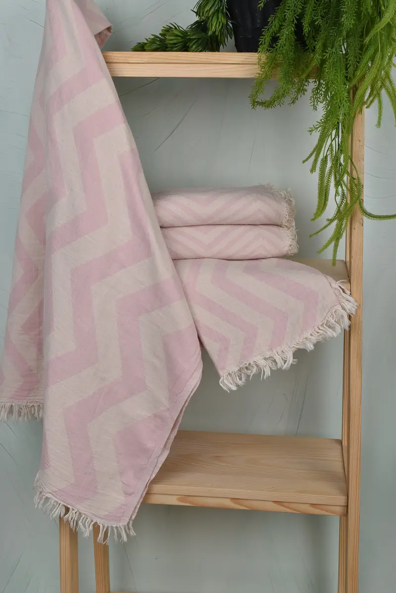 Custom Beach Towels, Bachelor Gifts, Housewarming Gift, Beach Size Towel, Gifts For Him, Wedding For Favor, 70x40 Cotton Zigzag Design Towel - 6