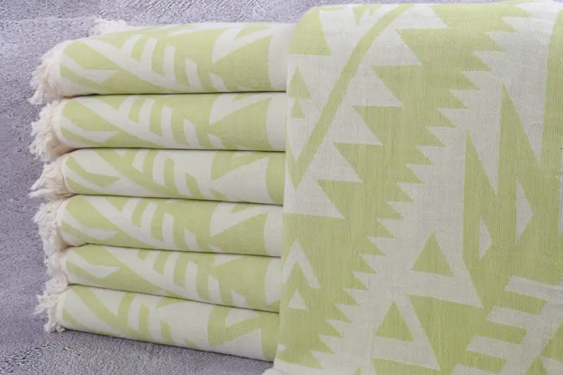 Fouta towel, Personalised Gift, Beach Size Towel, Sand-resistant towel, Luxury Beach Towel, 76x40 Cotton Geometric Towel, Bridesmaid Gift Towel - 2