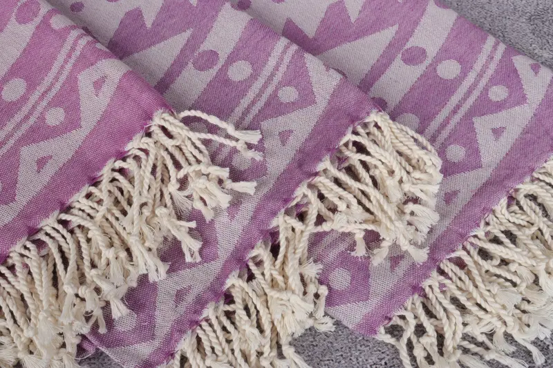 Lightweight Turkish towel, 70x40 Cotton Round Pattern Towel, Vegas Bachelorette Party Favors, Employee Gifts, Travel towel, Wedding Gifts Towel - 6