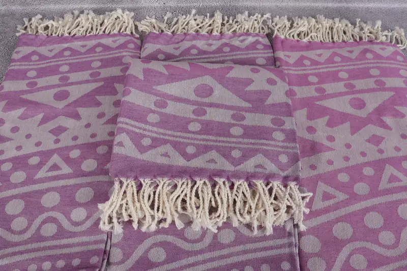 Lightweight Turkish towel, 70x40 Cotton Round Pattern Towel, Vegas Bachelorette Party Favors, Employee Gifts, Travel towel, Wedding Gifts Towel - 5