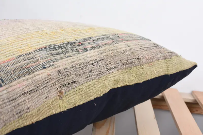Turkish Pillow, Kilim Cushion Sham, 16x24 Pink Cushion, Outdoor Patio Pillow Case, Pillow Sham, One Of A Kind Pillow Cover, Pillow for Sofa - 7