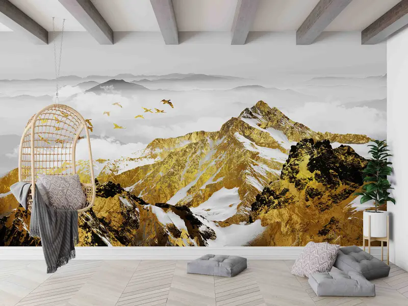 Modern İskandinav Baskılı Duvar Kağıdıyla Alanınızı Yükseltin