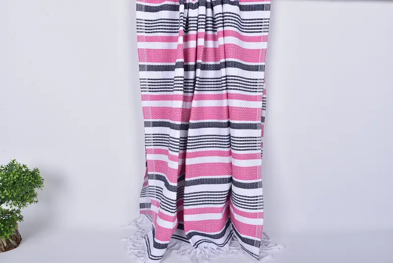 70x40 Toalla a rayas de algodón, toalla orgánica, regalo de despedida de soltera, toalla de spa, toalla turca ecológica, favores de despedida de soltero, regalos de boda personalizados - 8