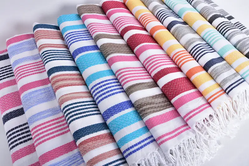 70x40 Toalla a rayas de algodón, toalla orgánica, regalo de despedida de soltera, toalla de spa, toalla turca ecológica, favores de despedida de soltero, regalos de boda personalizados - 6