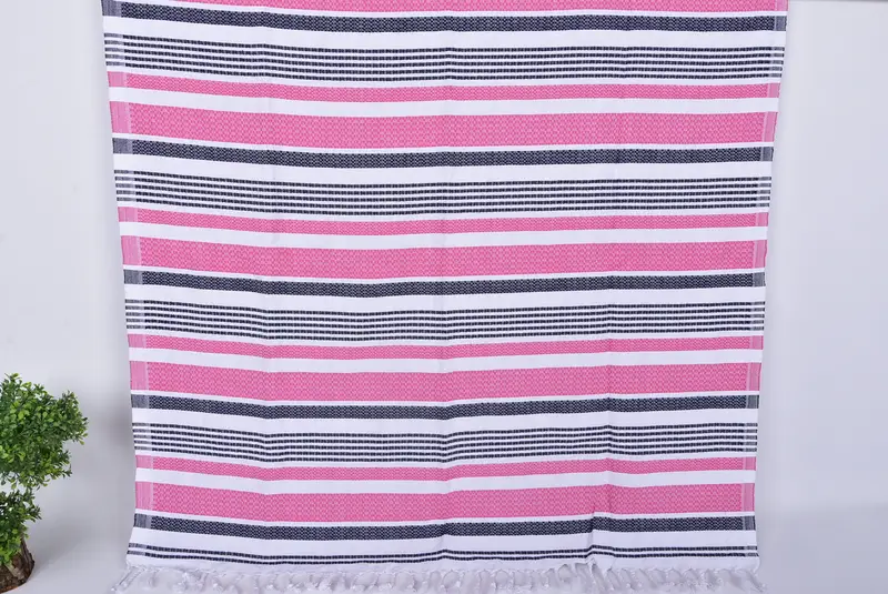70x40 Toalla a rayas de algodón, toalla orgánica, regalo de despedida de soltera, toalla de spa, toalla turca ecológica, favores de despedida de soltero, regalos de boda personalizados - 7