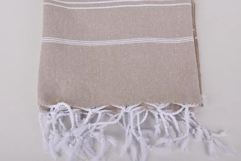 Personalized Gift, 70x40 Cotton Striped Towel, Bridal Party Gifts, First Wedding Anniversary Gift, Personalized Turkish Towel, Personalized Towel - 3