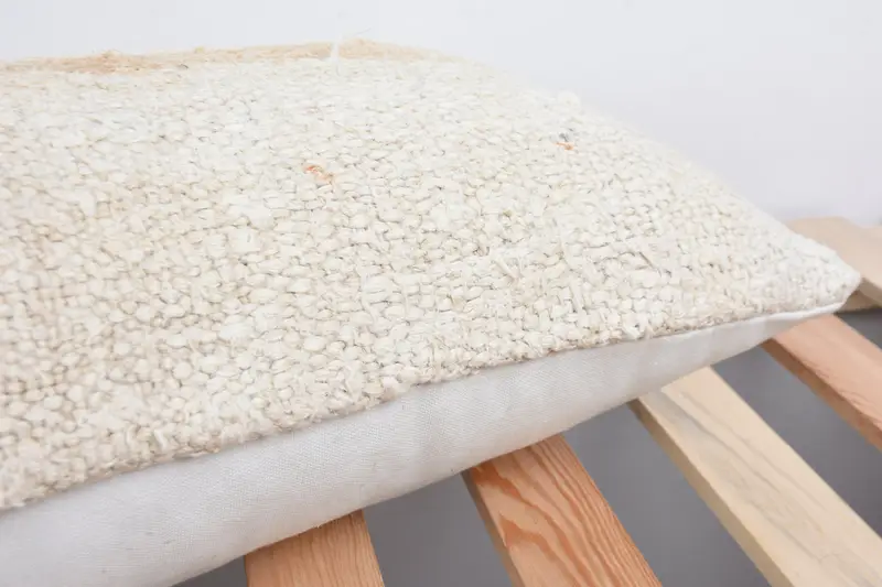 Kilim Cushion Sham, Gift Pillow, Turkish Pillow, Designer Throw Pillow Sham, Cushion, 12x36 White Cushion Cover, Handwoven Pillow Cover Cushion - 6