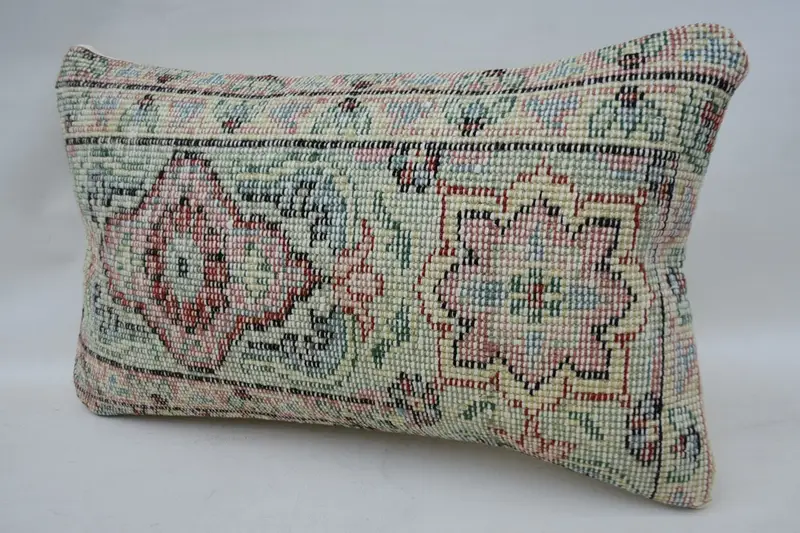 Floor Pillow, Interior Designer Pillow, Turkish Pillow, 12x20 Green Cushion, Pillow for Couch, Bed Pillow, Car Cushion Case, Pillow Cover - 3