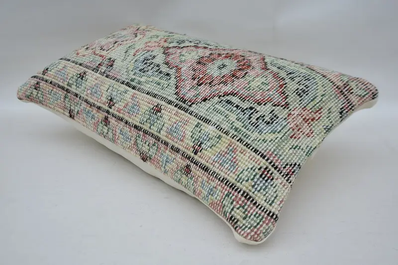 Floor Pillow, Interior Designer Pillow, Turkish Pillow, 12x20 Green Cushion, Pillow for Couch, Bed Pillow, Car Cushion Case, Pillow Cover - 6