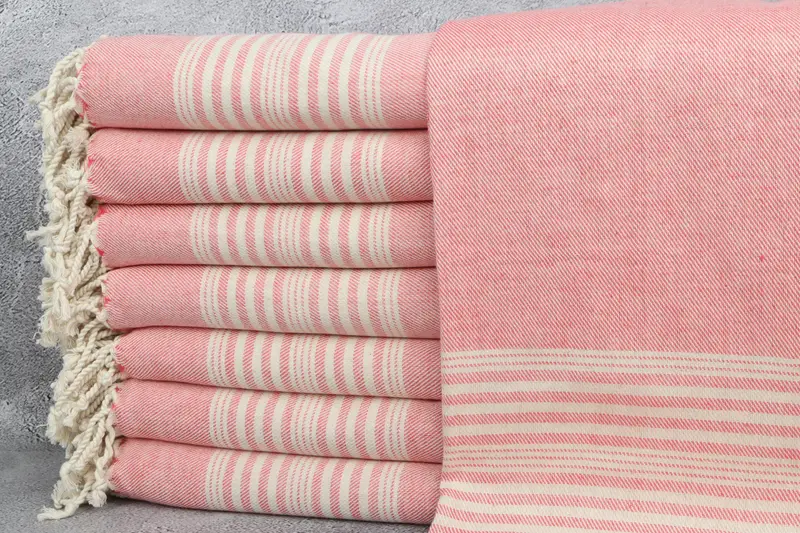 Customized Towels, 70x40 Linen Striped Towel, Bridesmaid Gift Towel, Organic Turkish towel, Sand-free peshtemal towel for the beach, Gift For Him - 1