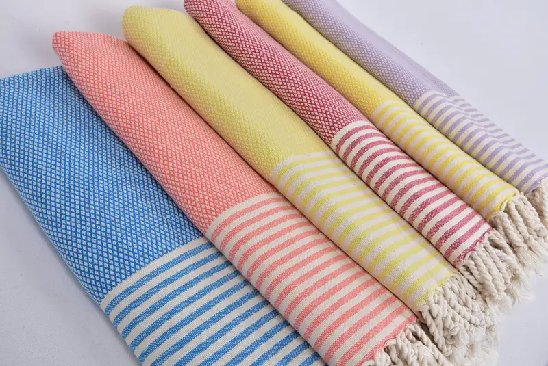 Bridesmaid Gift Towel, 68x32 Cotton Striped Towel, Personalised Gift, Lightweight Turkish towel, Travel Towel, Bachelorette Party Gifts Bridesmaids - 6